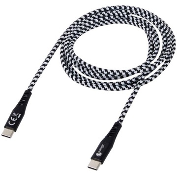 Kabel USB C - USB C 1,5 m Ładowarka Sologic 3A 60W do ładowania i danych