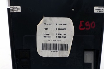 BMW E84 E90 E92 LCI LAMPA POLSTROVÁNÍ BEZ 9180028