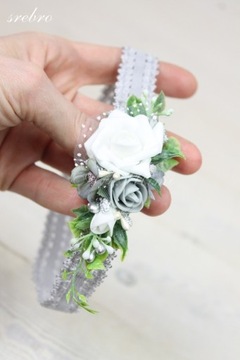 Набор для крещения с повязкой на голову и ремешком для обуви в стиле украшения