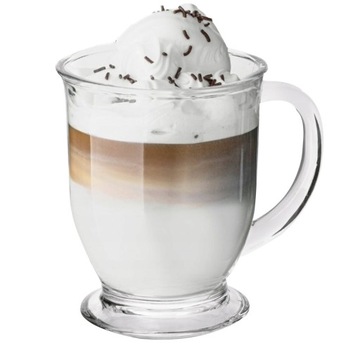 НАБОР КРУЖЕК С РУЧКАМИ ДЛЯ КОФЕ ДЕСЕРТНЫХ КРУЖЕК 400 МЛ 6 ШТ. ДЛЯ ЛАТТЕ