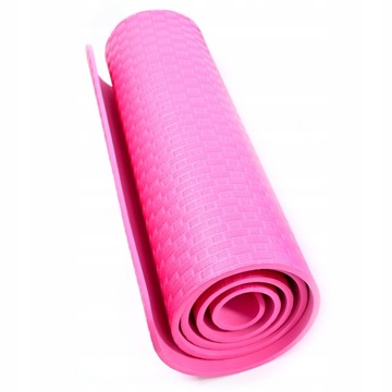 GRUBA MATA DO JOGI DO ĆWICZEŃ PIANKOWA 183x61CM