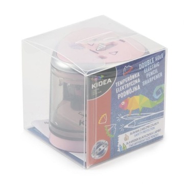 ДВОЙНАЯ ЭЛЕКТРИЧЕСКАЯ Точилка, РОЗОВАЯ KIDEA