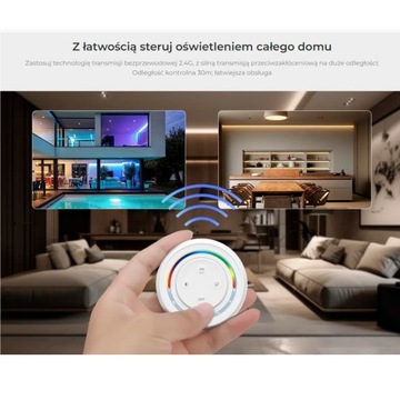 Светодиодный RGB+ CCT S2W+ Miboxer Milight 4 Зоны Белая настенная панель