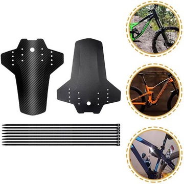 КОМПЛЕКТ ВЕЛОСИПЕДНЫХ КРЫЛЬЕВ ПЕРЕДНЕЕ ЗАДНЕЕ MTB 24 26 28 ДЮЙМОВ ДЛЯ ВЕЛОСИПЕДНОГО КРЫЛА