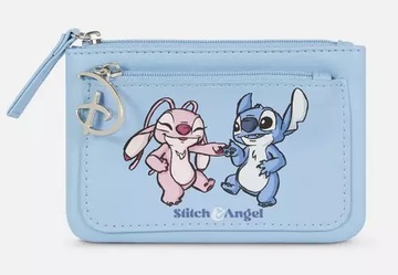 Disney Mały Portfel Potrmonetka Stitch i Angel Stich Primark Niebieski