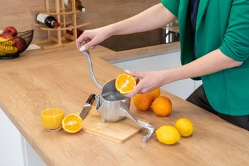 РУЧНАЯ СОКОВЫЖИМКА АЛЮМИНИЕВАЯ СОКОВЫЖИМКА ДЛЯ ЦИТРУСОВ, ЛИМОНОВ, ФРУКТОВ