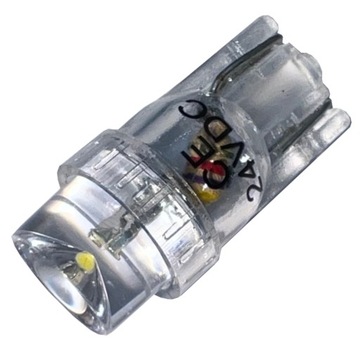 żarówka LED T10 R10 w3w w5w TIR 24v biała zimna