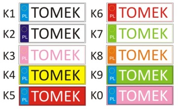 ИМЕННЫЕ ТАБЛИЧКИ С ИМЕНЕМ И НИТКАМИ БОЛЬШИЕ 53x12 TIR