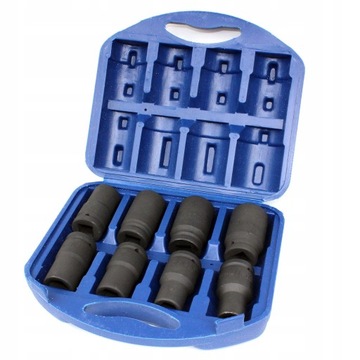 Nasadki udarowe 3/4 cala 17mm-32mm KLUCZE NASADOWE DŁUGIE Zestaw