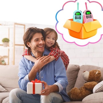 WALKIE TALKIE DLA DZIECI 2SZT Łoki Toki Krótkofalówki Zestaw DUŻY ZASIĘG