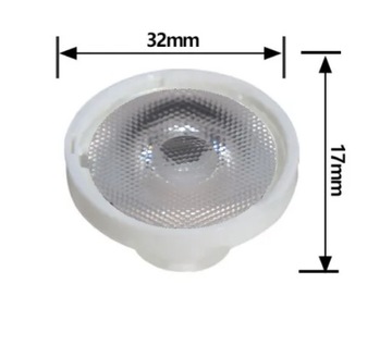 Коллиматорная линза 2x для светодиодов XHP70 Beads 25 градусов 25 градусов