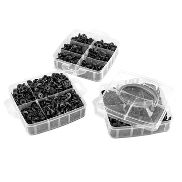 НАБОР ЗАПОНОК, АВТОМОБИЛЬНЫХ БУЛАВ, 620 ШТ, Запонки, ЗАЖИМЫ ДЛЯ КОЖУХА