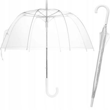 Parasol PRZEZROCZYSTY parasolka PRZEZROCZYSTA XXL