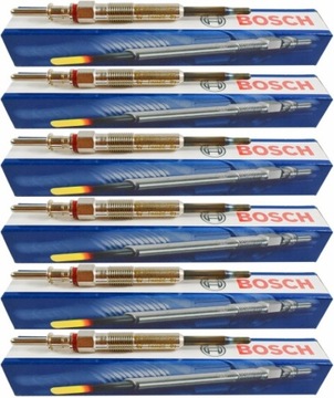 6x ŚWIECA ŻAROWA BOSCH BMW E60 520D 525D 530D 535D