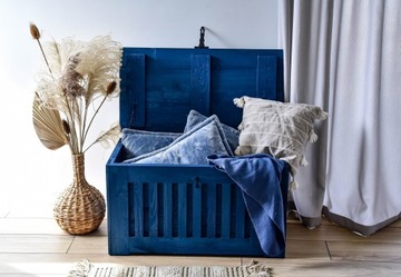 ECOSTYL ДЕРЕВЯННЫЙ ЯЩИК - ТЕМНО-СИНИЙ цвет, 140л