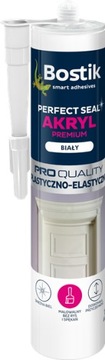 AKRYL BIAŁY Bostik 280ml - trwale elastyczny uszczelniacz akrylowy