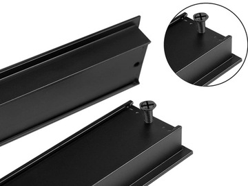 РУЧКА МЕБЕЛЬНАЯ ВСТРАИВАЕМАЯ, ЧЕРНАЯ МАТОВАЯ, 142 мм LOFT