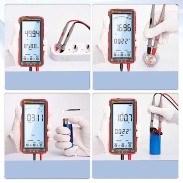 PROFESJONALNY ELEKTRONICZNY MIERNIK PRĄDU MULTIMETR CYFROWY LCD