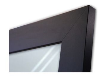 Lustro ścienne w szerokiej ramie 150x60 czarne