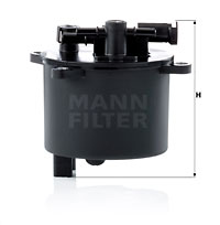 Mann-Filter WK 12 001 Filtr paliwa = PS 974/2