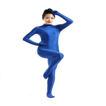 Spandexowy kombinezon Zentai bez kaptura, zap