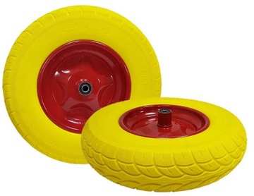 KOŁO KÓŁKO DO TACZEK Wózka Taczki 4.00x8 PEŁNE +OŚ