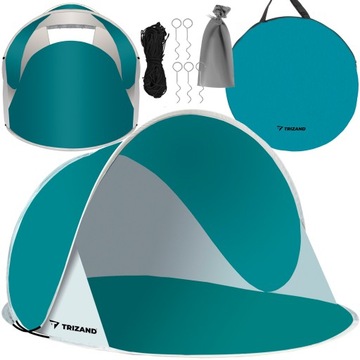 Namiot Plażowy Parawan Samorozkładający Duży Ogrodowy XL na Plażę 190x120cm
