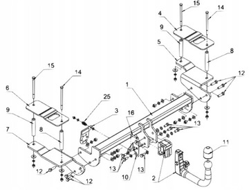 AUTOMAT VERTIKÁLNÍ NOVÝ ZAŘÍZENÍ(HÁK) TÁŽNÝ OPEL SIGNUM