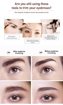 Женский электрический триммер для бровей, безопасность волос