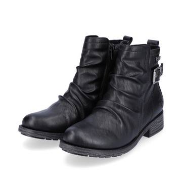 RIEKER - REMONTE damskie buty, botki czarne D8082