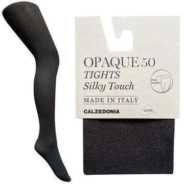 CALZEDONIA Rajstopy SILKY TOUCH Szare 50 DEN 3 M