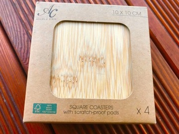 ПОДКЛАДКА ДЛЯ КРУЖКИ НАБОР 4 шт. OLDMAN BAMBOO ПОДСТАВКА BAMBOO 10 см