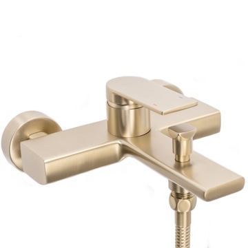 VERSO BRUSH GOLD смеситель для ванны с душем