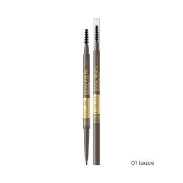 Eveline Cosmetics Micro Precise kredka do brwi No 01 - Taupe