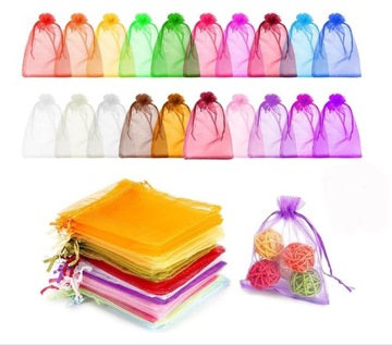 Woreczki z organzy 100 szt 10 x 15 cm na prezent, imprezę, wesele, 10 kolor