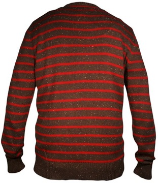 JACK AND JONES sweter GREEN RED crew neck RON _ L