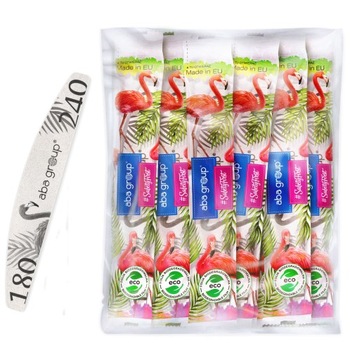 Pilnik do Paznokci 180/240 Łódka Półksiężyc Slim Folia Aba Group 25 szt