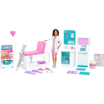 BARBIE LALKA U LEKARZA ZAKŁADAMY GIPS GTN61