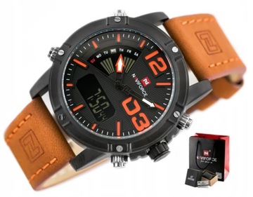 ZEGAREK MĘSKI NAVIFORCE stoper data +BOX +GRAWER