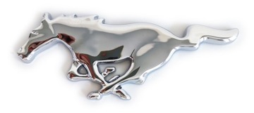 MUSTANG Ford emblemat logo znaczek chrom srebrny