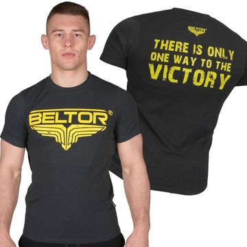 BELTOR KOSZULKA MĘSKA THERE IS ONLY ONE WAY T-SHIRT SPORTOWY ROZ S BAWEŁNA
