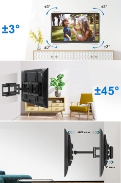 МОЩНЫЙ ПОВОРОТНЫЙ КРЕПЛЕНИЕ ДЛЯ LED ТЕЛЕВИЗОРА 32-80