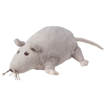 IKEA GOSIG RATTA SZCZUREK PLUSZAK SZARY / BEŻOWY