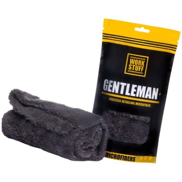 WORK STUFF Gentleman+ Grey Szara Miękka Mikrofibra Bezszwowa Premium 600gsm