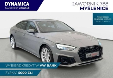 Audi A5 F5 Sportback Facelifting 2.0 40 TFSI 204KM 2020 Audi A5 Sportback VAT 23 S-line 40TFSI mHEV 204KM S-tronic 2020 r., salon
