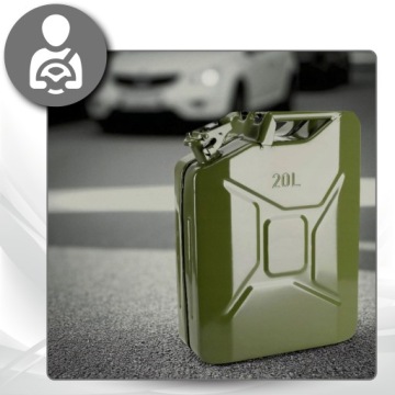 Металлическая канистра Стальной бак 20 л для топлива, сырой нефти, бензина, ТОЛСТЫЙ ЛИСТ