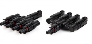 ZŁĄCZE KONEKTOR MC4 CZWÓRNIK RÓWNOLEGŁY IP67 + -