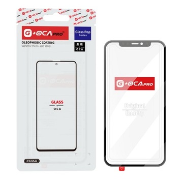 G+OCA Pro szyba szybka przednia z klejem OCA regeneracja iPhone 12 Pro Max