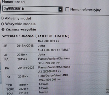 VW E-GOLF 2014-21 ZNAK ZNAKY LOGO 3G0853601B