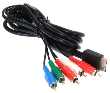 KABEL TV COMPONENT DO PS3 PS2 AV HD DŹWIĘK